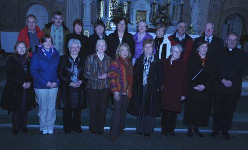 Millstreet choir preparing for the choral concert (pic. John Tarrant)