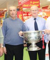 1973 Cork Footballers - Connie Hartnett and John Coleman get their hands on Sam Maguire again (Feb 2010)