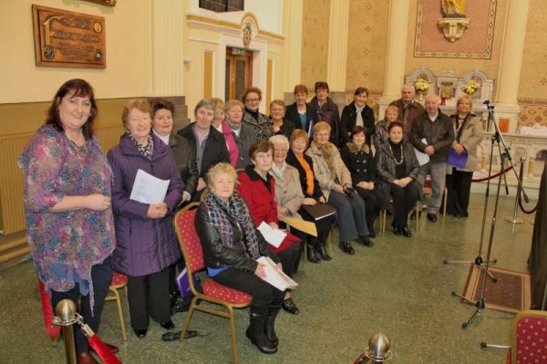 The wonderfully harmonic and uplifting Millstreet Singers under the marvellous direction of Marie Twomey (first from left) truly impressed the congregation at the 6.30 pm Mass in St. Patrick's Church, Millstreet where the Celebrant was Fr. James McSweeney.   Margaret Dennehy was the superb organist.  (S.R.)