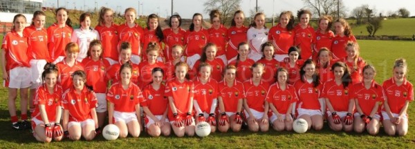 2013-04-16 Cork U14 Ladies who beat Waterford in the Munster semi-final - included is Chloe Collins