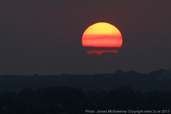 2013-07-09 Sunset over Millstreet - by Fr.James McSweeney - 2u.ie