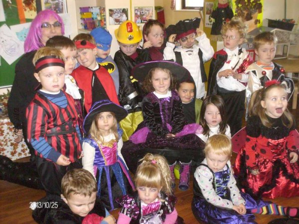 Celebrating Halloween 2013 at Rathcoole Playschool. We thank Maura Foley for the selection of pictures.  Click on the images to enlarge.  (S.R.)