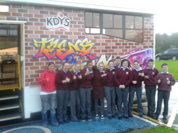 We thank Michelle O'Keeffe for recording the visit of the very impressive KDYS Mobile Café to Millstreet Community School on Tuesday, 22nd Oct. 2013.  More images tomorrow of this important occasion.  (S.R.)