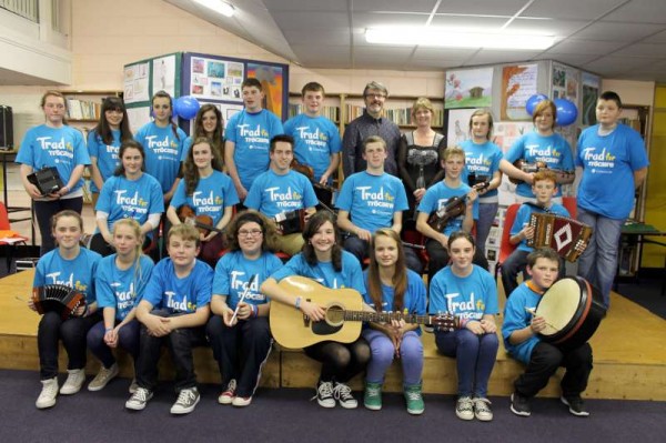 A superb presentation of music and song by the wonderfully talented Students of Millstreet Community School on Thursday, 3rd Oct. 2013 took place at the School in aid of "Trad for Trócaire".   The splendid work of Trócaire was outlined at the end of the musical sequence.   Sincere congratulations to all who contributed to such an uplifting occasion.   We hope to share highlights of the performance on "Radio Treasures" on Tuesday week, 15th October.   (S.R.)