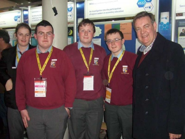 Bryan Dobson from RTE news who gave Amy, Keith, Michael and Stefan a call at the BT stand in the RDS  last Saturday.   Many thanks to Breeda O'Keeffe for the photos and the captions.   Click on the images to enlarge.  (S.R.)