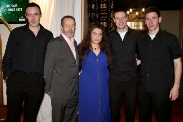 Annmarie, singer supreme, is pictured with Seán Kelly MEP and with her truly excellent Band in advance of the hugely successful Concert at the INEC in Killarney on Friday night, 7th March 2014.  Click on the image to enlarge.  (S.R.)