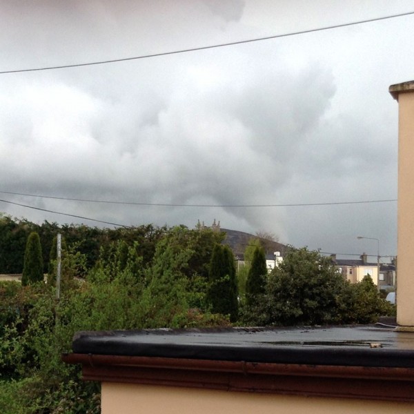 2014-04-27 Funnel Cloud over Clara - by Áine O'Neill - taken from Minor Row