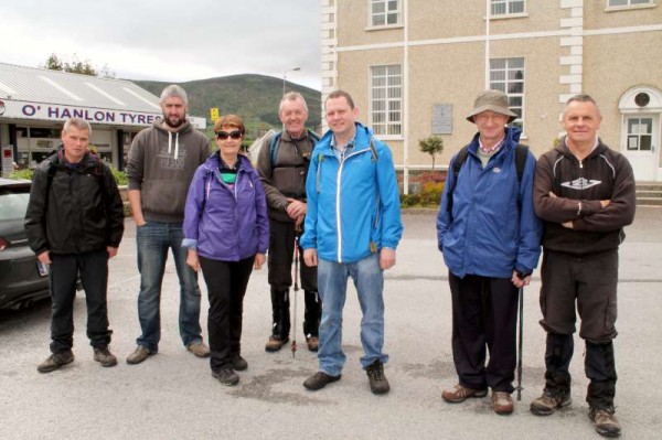 Enthusiastic and energetic participants in Sunday's Clara Loop Walk were blessed with dry weather conditions and special refreshments provided by IRD Duhallow on their return from the 2 to 3 hour walk.   Click on the images to enlarge.  (S.R.)