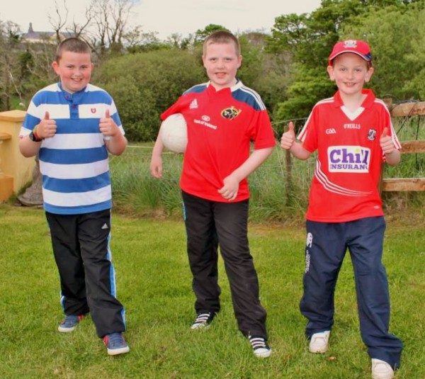 Practising football skills in Millstreet 17th May 2014