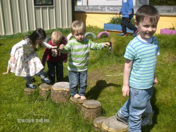 2Enjoying the Sunshine at Rathcoole Playschool 2014 -800