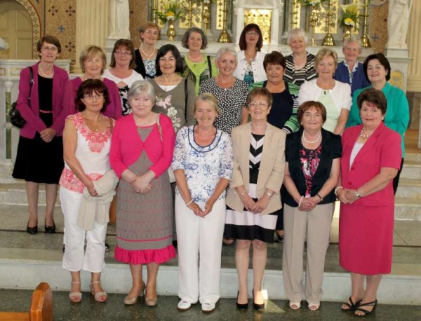 Members of the Leaving Cert. Class of 1970 who had a very special Reunion on Friday evening beginning with the celebration of Mass during which Canon John Fitzgerald, P.P. prayed for the six Deceased Members of the Class.   Following Mass a very enjoyable reception was held at the Wallis Arms Hotel.  Click on the images to enlarge.  (S.R.)