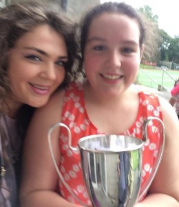 2014-08-16 Maggie Moynihan won the U12 Singing at Fleadh Cheoil na hÉireann in Sligo - with her tutor Annmarie O'Riordan