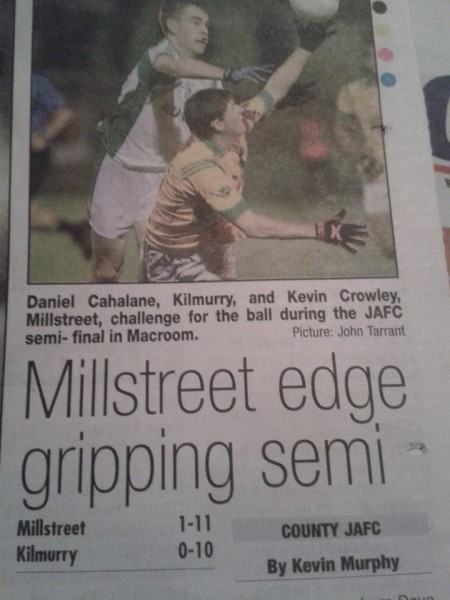 2014-10-06 Evening Echo - Millstreet Kilmurray - Kevin Crowley