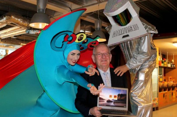 Paddy Buckley of Banteer at Google Headquarters on Monday 20th October 2014.   Click on the image to enlarge.  (S.R.)