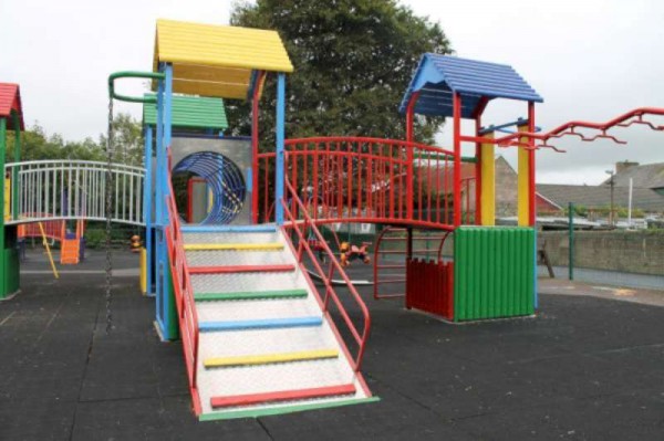 Recently revamped playground.