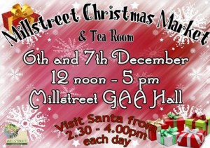 2014-12-06 Millstreet Christmas Market and tea room - poster
