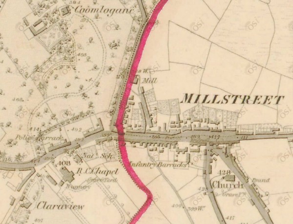 1830s Ordinance Survey Map of Millstreet 02