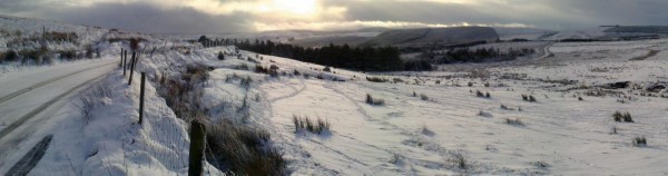 2015-01-13 Snow on Mushera this morning - traditionally the coldest day of the year - Hillary's Day - photo by Donal Cashman