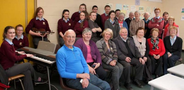 Continuing to celebrate St. Patrick's Week 2015 a most enjoyable afternoon was organised at Millstreet Community School where games, music and refreshments were shared by an intergenerational Group of enthusiastic participants.  Click on the images to enlarge.  (S.R.)