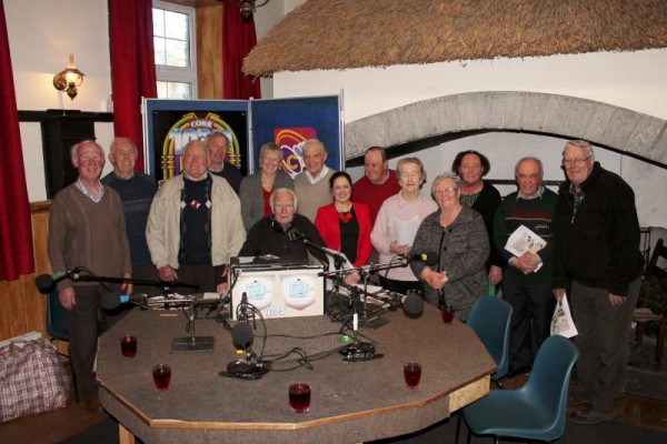 Pictured at the recent recording of "Round the Fireside" with Jimmy Reidy at Freemount Heritage Centre where the theme was the launch of Bealtaine Festival 2015 coordinated by IRD Duhallow.  The programme is scheduled for transmission tonight (Monday, 27th April) on c103 at 9.50pm.  Happy Listerning!  Click on the images to enlarge.  (S.R.) 