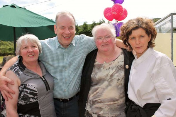 Pictured at the recent Retirement Reception - Wonderfully dedicated Staff Members for many years at Millstreet Community Hospital - from left:  Nora Buckley, Declan Ryan, Matron Lena Kelleher and Kay Murphy (who made the magnificent Retirement Cake).