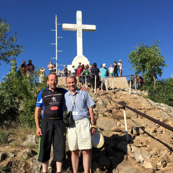 We extend sincere thanks to Tadhg O'Flynn  (on right) for having shared some 39 images of a recent Pilgrimage to Medjugorje in which many local people participated.  Click on the pictures to enlarge.  (S.R.)