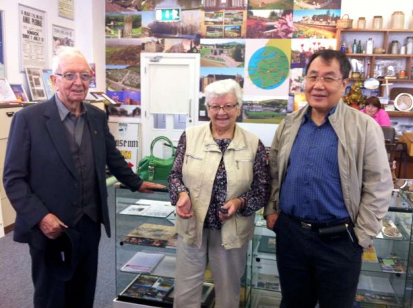 Eily Buckley (Bro. Vincent's sister) gave a guided tour of Millstreet to both Brothers during their brief stay in the area. Here we meet at the Museum which below they attend Mass in St.Patrick's Church.