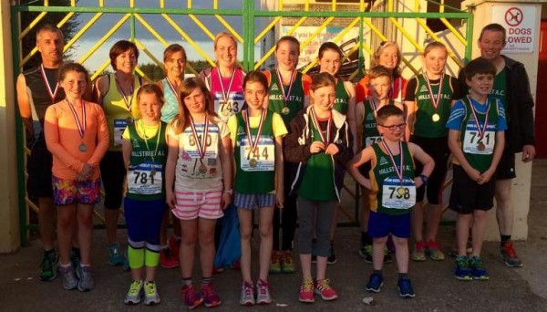 2015-08-11 Millstreet runners after receiving their medals at gneevguilla this evening_