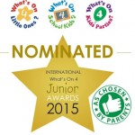 2015 - Baby Massage Classes - nominated for What's on 4 Junior Awards
