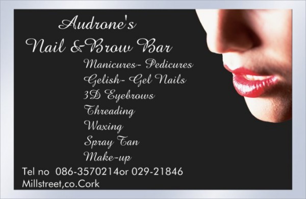 Working hours: Tuesday-Wednesday-10pm-6pm Thursday-Friday        -10pm-8pm Saturday                     -9am-5pm Audrone's Nail & Brow Bar@InstyleHairdesign Millstreet 