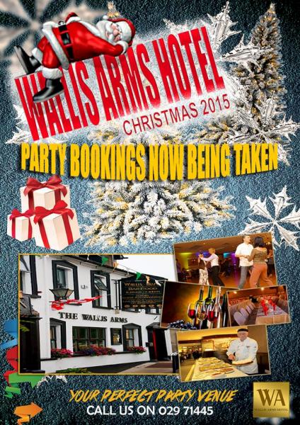 2015-11-15 Wallis Arms Hotel - Christmas poster