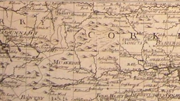 1749 Correct Map of Ireland - by Thomas Jefferys