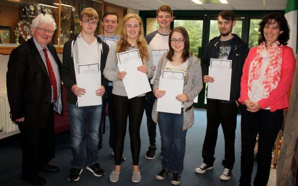 This morning we pictured some of the Millstreet Community School Students with Principal Pat Piggott and Deputy Principal, Frances Kearney as Leaving Cert Results were made available. We wish the many Students every success for the future. Click on the images to enlarge. (S.R.)