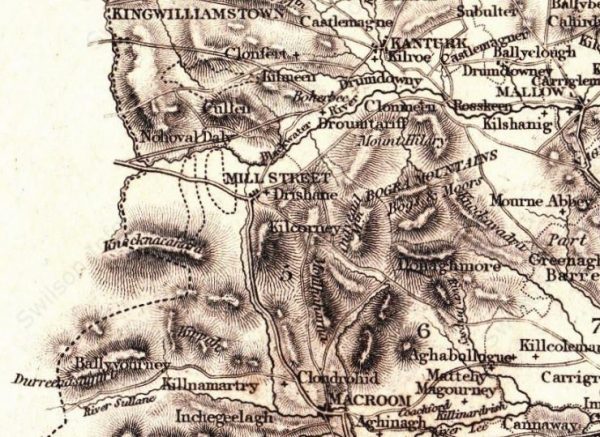 County Maps of Ireland - Lewis 1837 - millstreet area