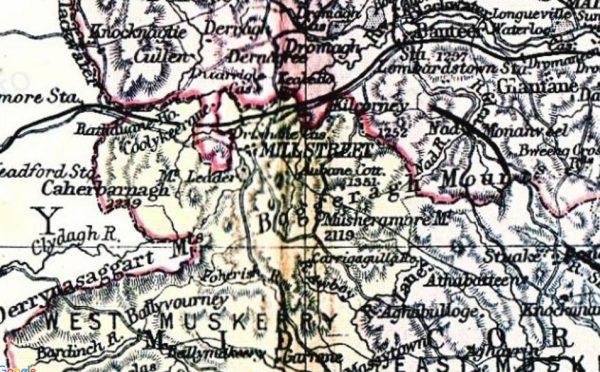 Philips Atlas of Ireland c1904 - millstreet area