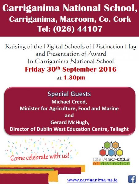 2016-09-30-carriganima-national-school-raising-of-the-digital-schools-of-distinction-flag-poster