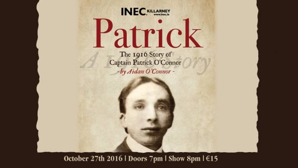 A golden opportunity to experience the magnificent presentation of "Patrick" at the INEC in Killarney.  We thank John O'Sullivan (who also stars in the production) of Ballydaly for alerting us to this unique occasion.  Click on the image to enlarge.  (S.R.)