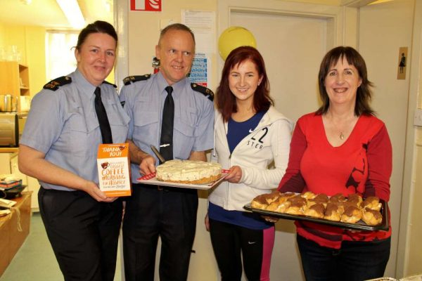 Coordinator Sgt. Paul Lynch and his dedicated Team organised a truly splendid Coffee Morning and Afternoon on Monday, 14th Nov. 2016 in the welcoming setting of Millstreet Garda Station.  There was a constant flow of people arriving to participate and to donate to such a worthy Hospice cause.   Well done to All on such a very successful and inspiring (now annual) event.  Click on the images to enlarge.  (S.R.)